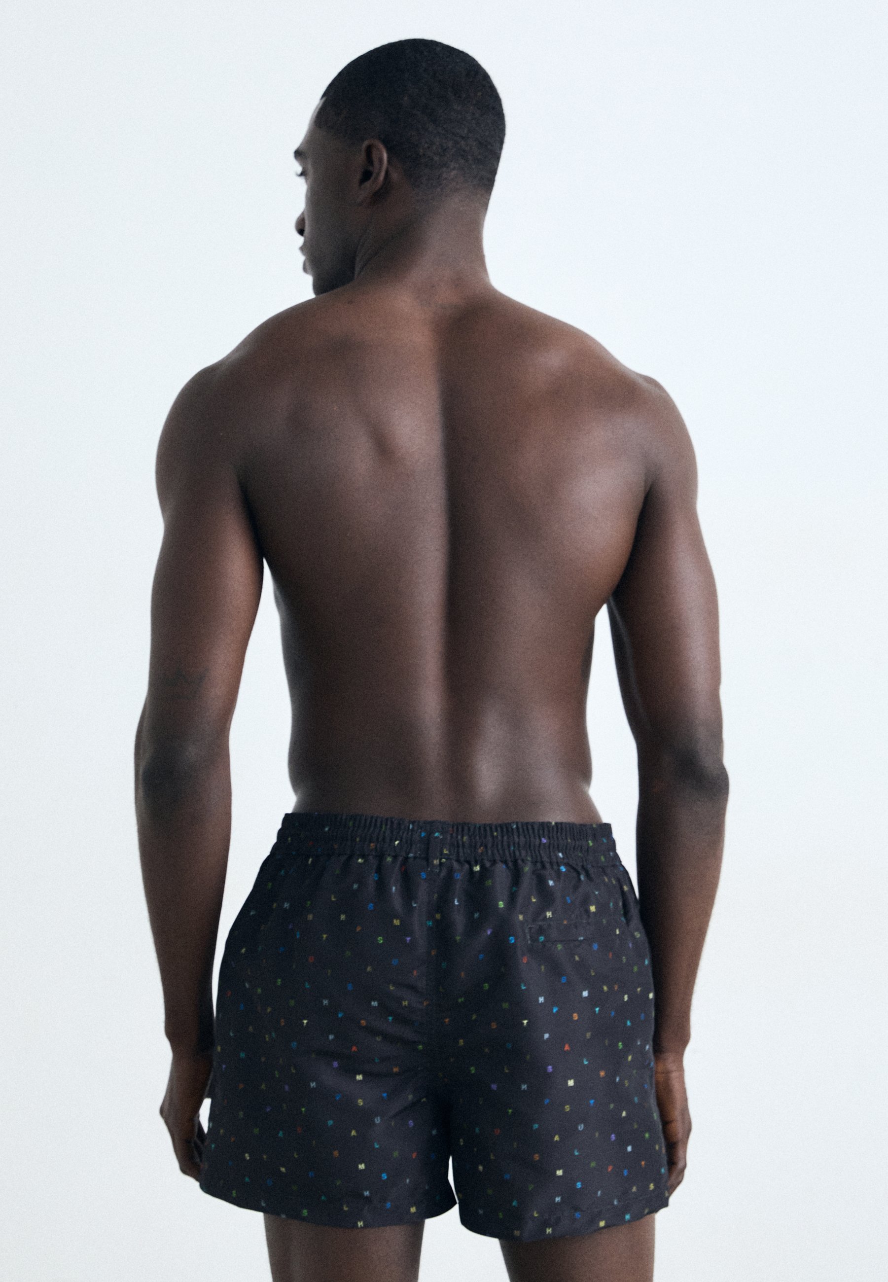 Paul Smith SWIM STAMP - Pantaloncini da bagno - neri