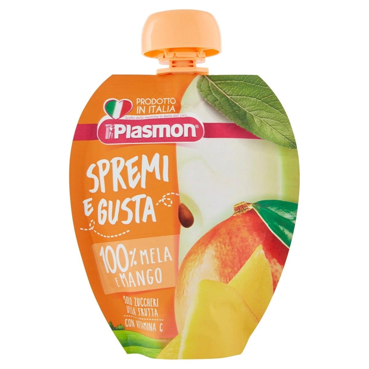 PLASMON Plasmon Babyvoeding Knijp en Geniet Mango/Appel 100 g