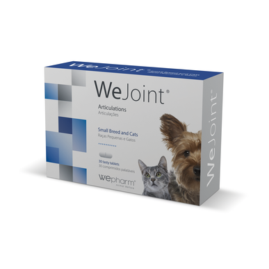 Wepharm fôr for små hunderaser og katter med lindring av leddsmerter, 30 tabletter.