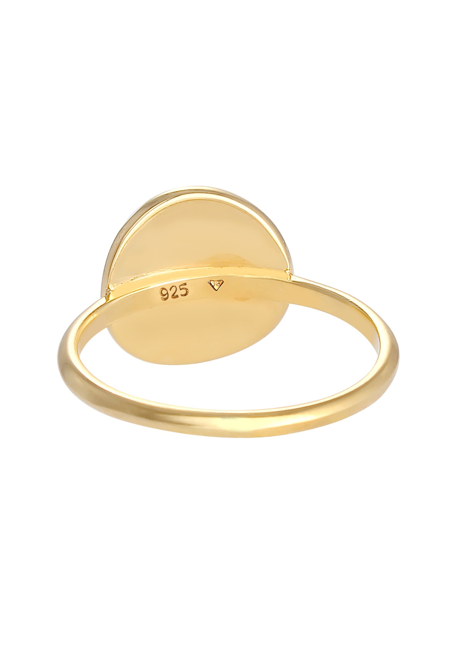 Elli Plaquette pour dames tendance martelée en argent sterling 925