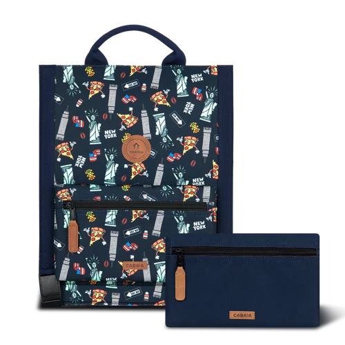 Cabaia Cartable Discover Large Brooklyn Bleu Marine