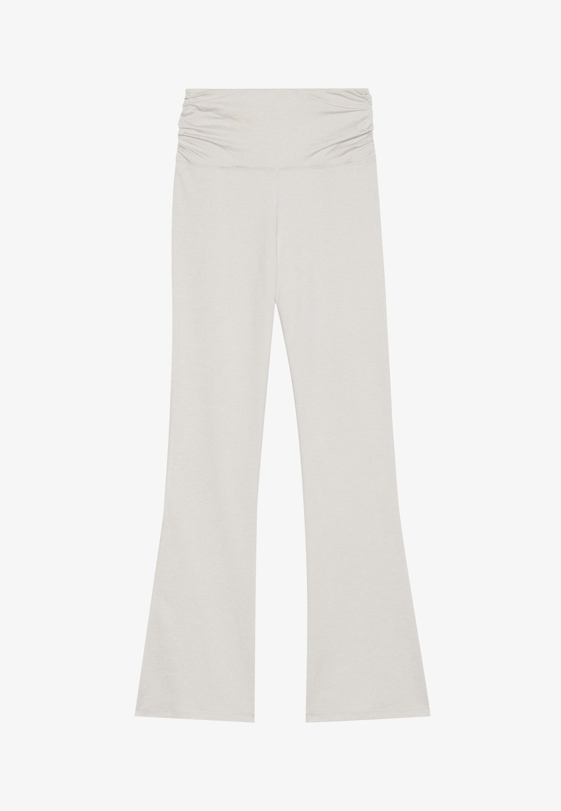 Even&Odd active FLARED HIGH RISE LEGGINGS MET RUCHTEN AAN DE ZIJKANT - Leggings - gemêleerd beige