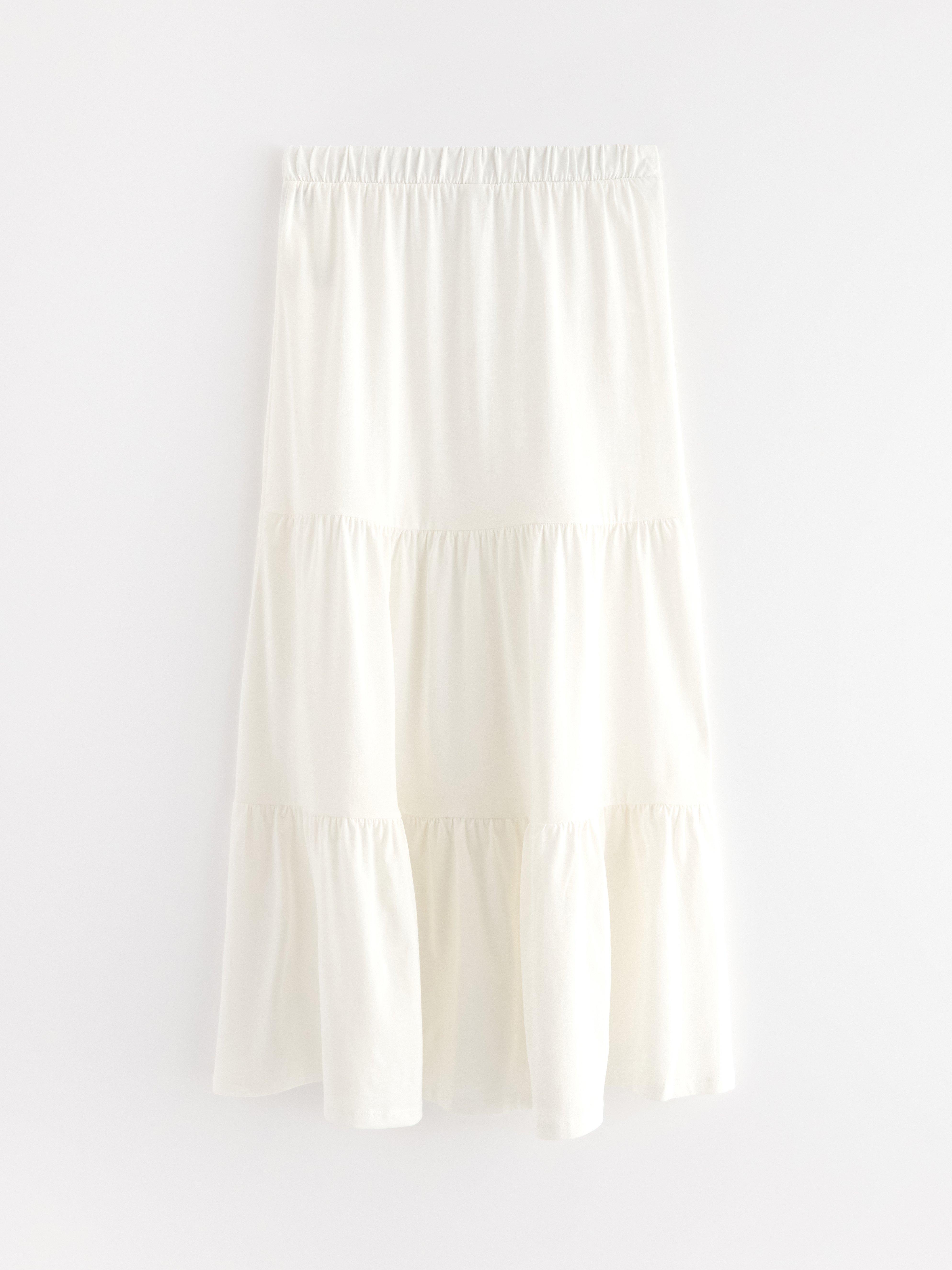 Maxikjol i trikå Off White