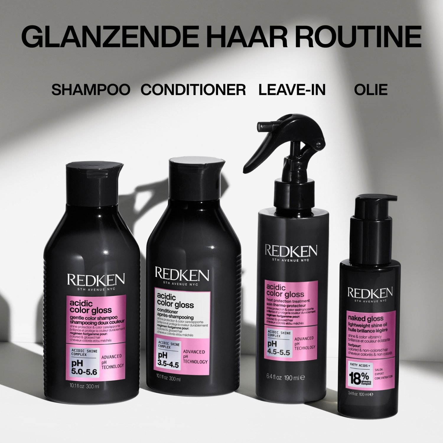 „Redken“ plaukų aliejus „Acid Color Gloss Naked Gloss“ lengvas blizgesio suteikiantis aliejus – 100 ml