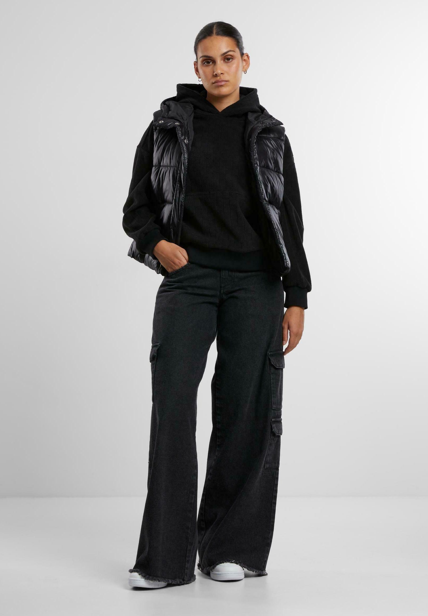 Felpa con cappuccio Urban Classics - nera