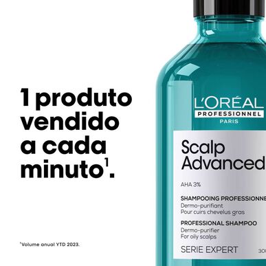 L'Oréal Professionnel Serie Expert Scalp Advanced Anti-Gras Shampoo Rauhoittava Hilsettä Vastustava Shampoo Kuiville Ja Rasvoittuville Hiuksille 500 ml