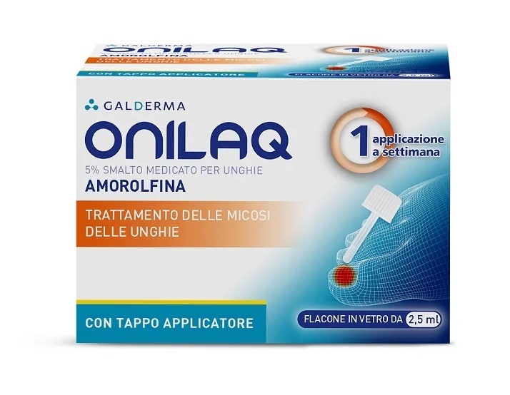 ONILAQ Onilaq 2,5 ml Vernis à ongles médicamenteux à 5 % d'amorolfine Traitement de l'onychomycose