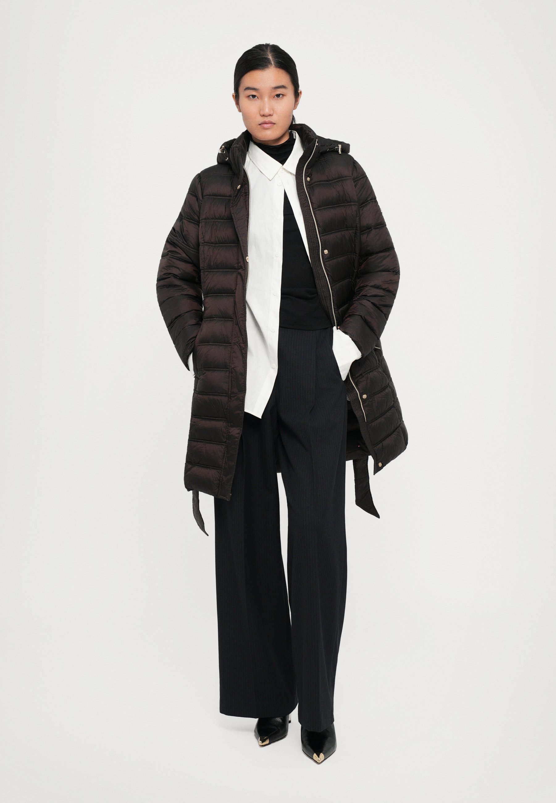 MICHAEL Michael Kors BELTED LONGLINE PACKABLE - Winterjas - chocolade