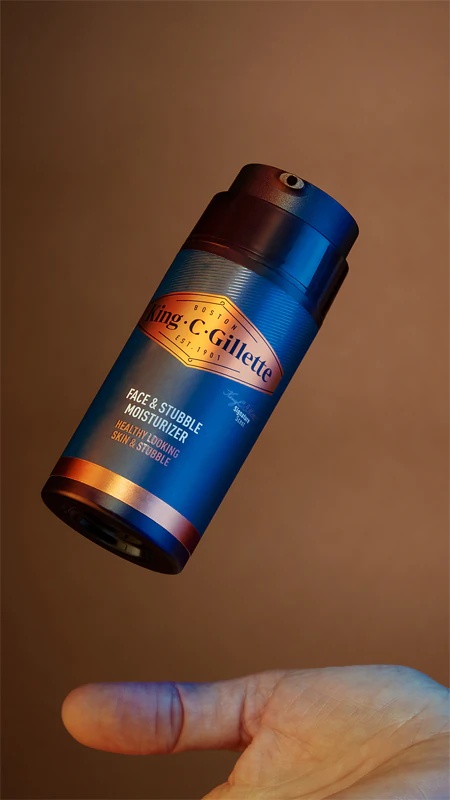 „Gillette King C. Face & Stubble“ drėkinamasis kremas vyrams veidui ir barzdai