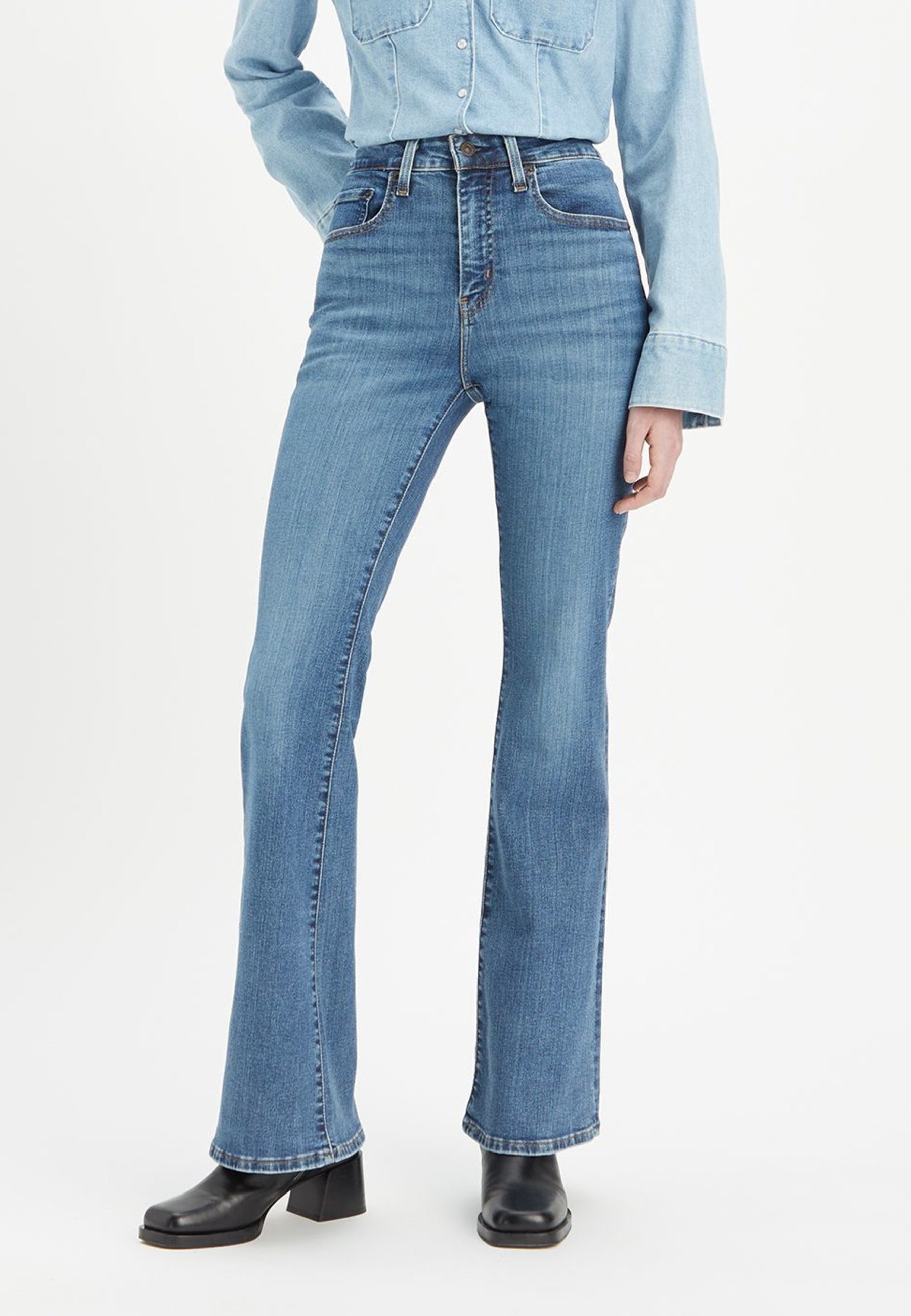 Levi's® 726™ FLARE - Flared Jeans - blue wave mid