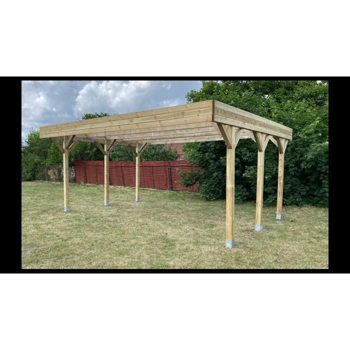Posto auto coperto, riparo per auto 6,06x5,03 m - 30,48 m2 - CAR5