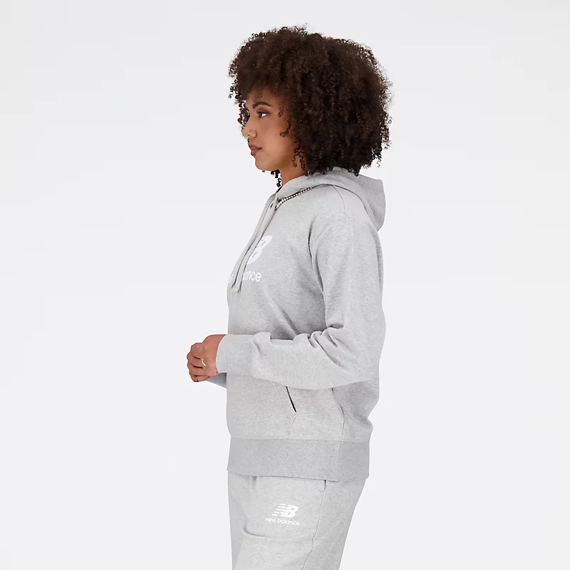 Bluzy damskie Essentials Stacked Logo – Gris deportivo