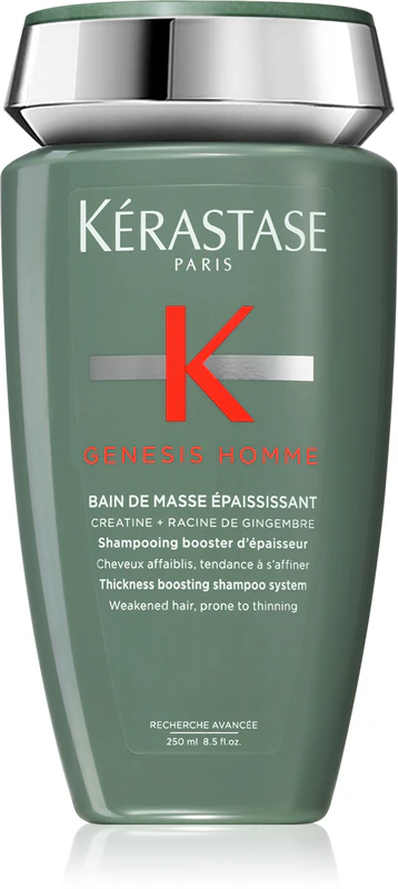 Kérastase Genesis Homme Bain de Masse Epaississant shampoo fortalecedor anti-queda para homens