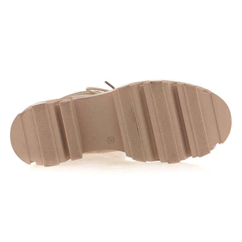 Beige Damenstiefel / Stiefeletten