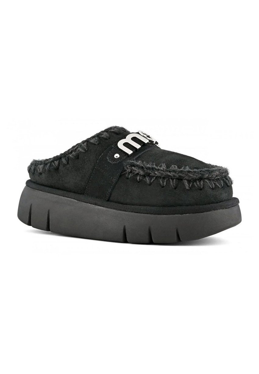 Mou BOUNCE CLOG METAL LOGO - Mules - bkb