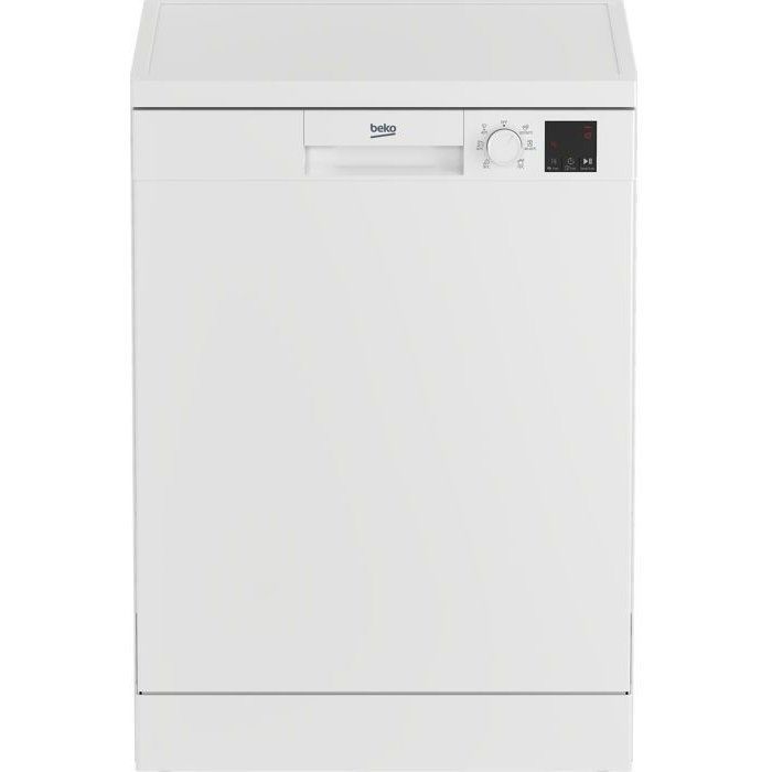 BEKO DVN06430W b100 Vrijstaande vaatwasser - 14 couverts - 60 cm breed - 47 dB - Energieklasse D - Wit