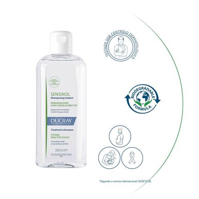 Ducray Sensinol Itching Reactive Scalps Rauhoittava Shampoo Herkälle Päänahalle 200 ml