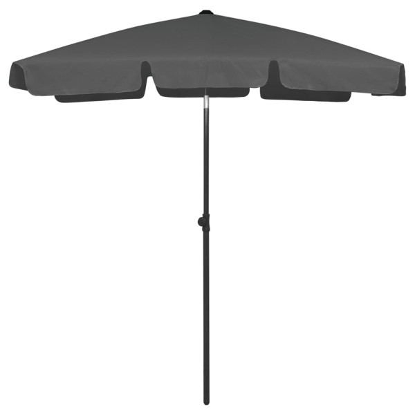 Parasol plażowy Antracyt 180 x 120 cm vidaXL
