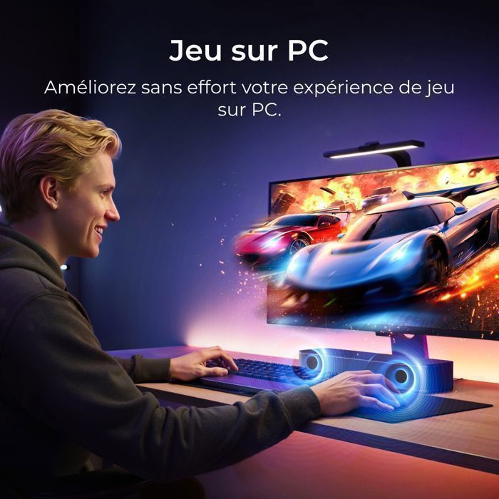 ULTIMEA Barre de Son 2.1ch Tout-en-Un pour TV, Caisson de Basses Intégré, Contrôle via App, 120W, Bluetooth 5.4, Poseidon M20