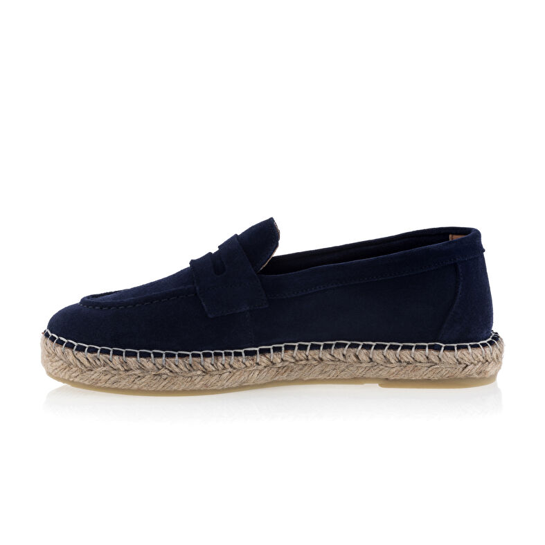 Espadrillas da donna blu con suola in corda
