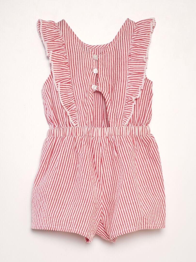Korte jumpsuit - ROOD
