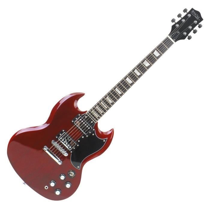 Rocktile Pro S-Red Heritage Electric Guitar Starter Set + Accessory Set + Amplifier