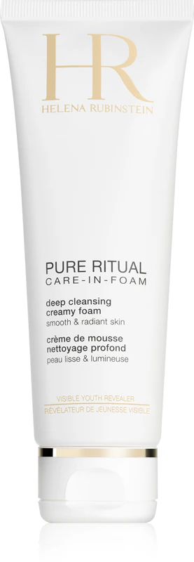 Espuma de limpeza profunda cremosa Pure Ritual da Helena Rubinstein para todos os tipos de pele.