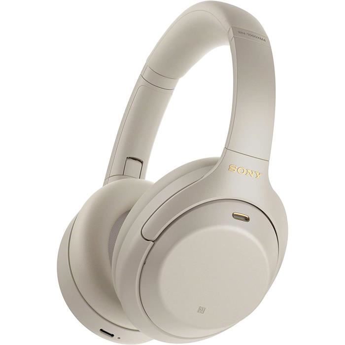 Sony WH1000XM4 | Auriculares inalámbricos Bluetooth con cancelación de ruido, color plata
