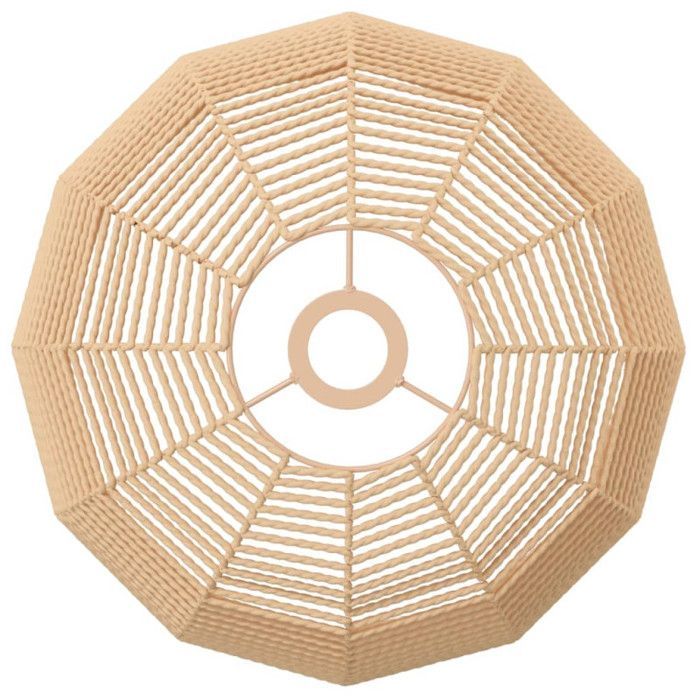 vidaXL Abat-jour de plafonnier Ø36x26 cm fer et papier 364363