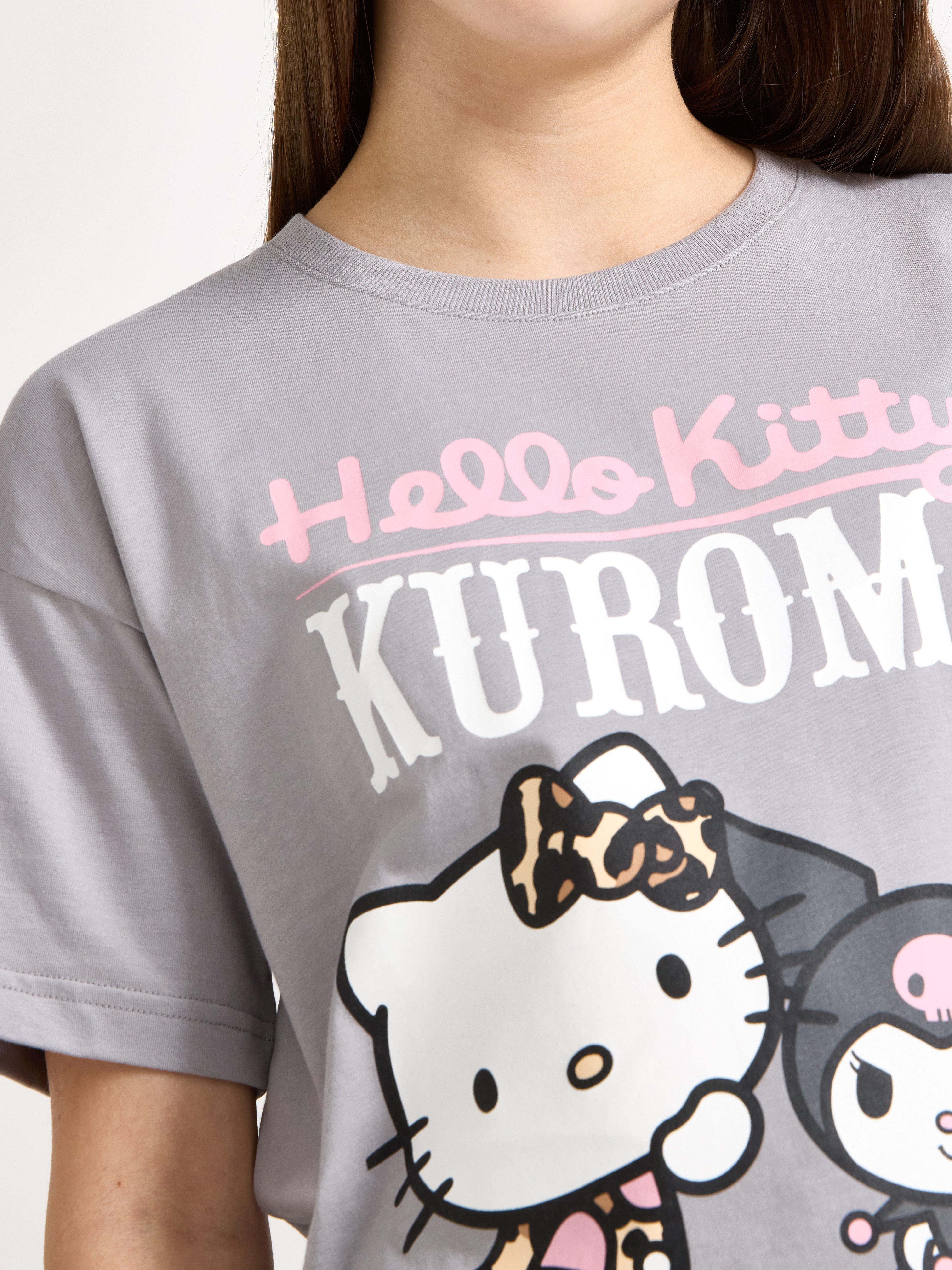 Hello Kitty og venner t-skjorte grå