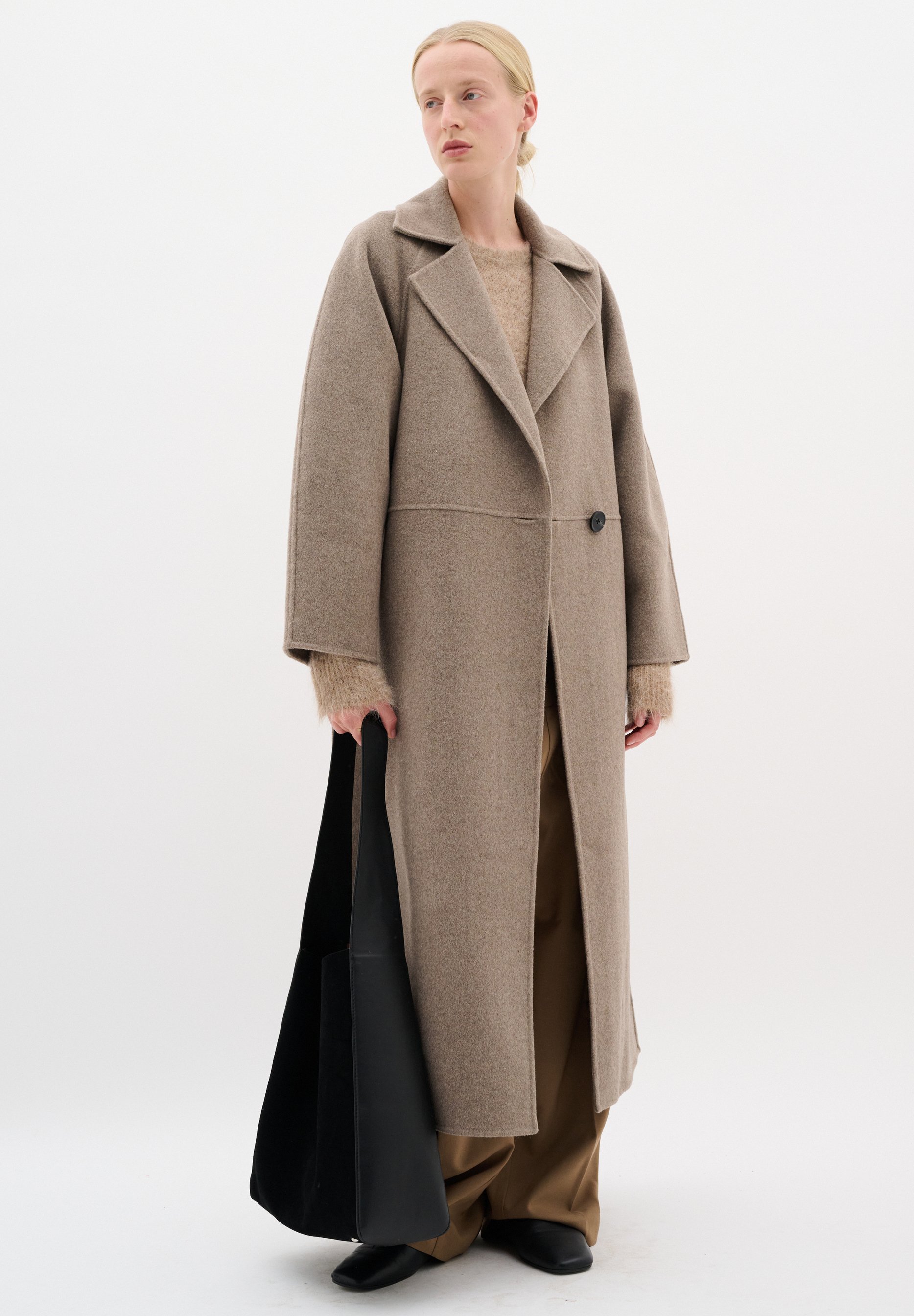 InWear Classic Mantel – sandgrau meliert