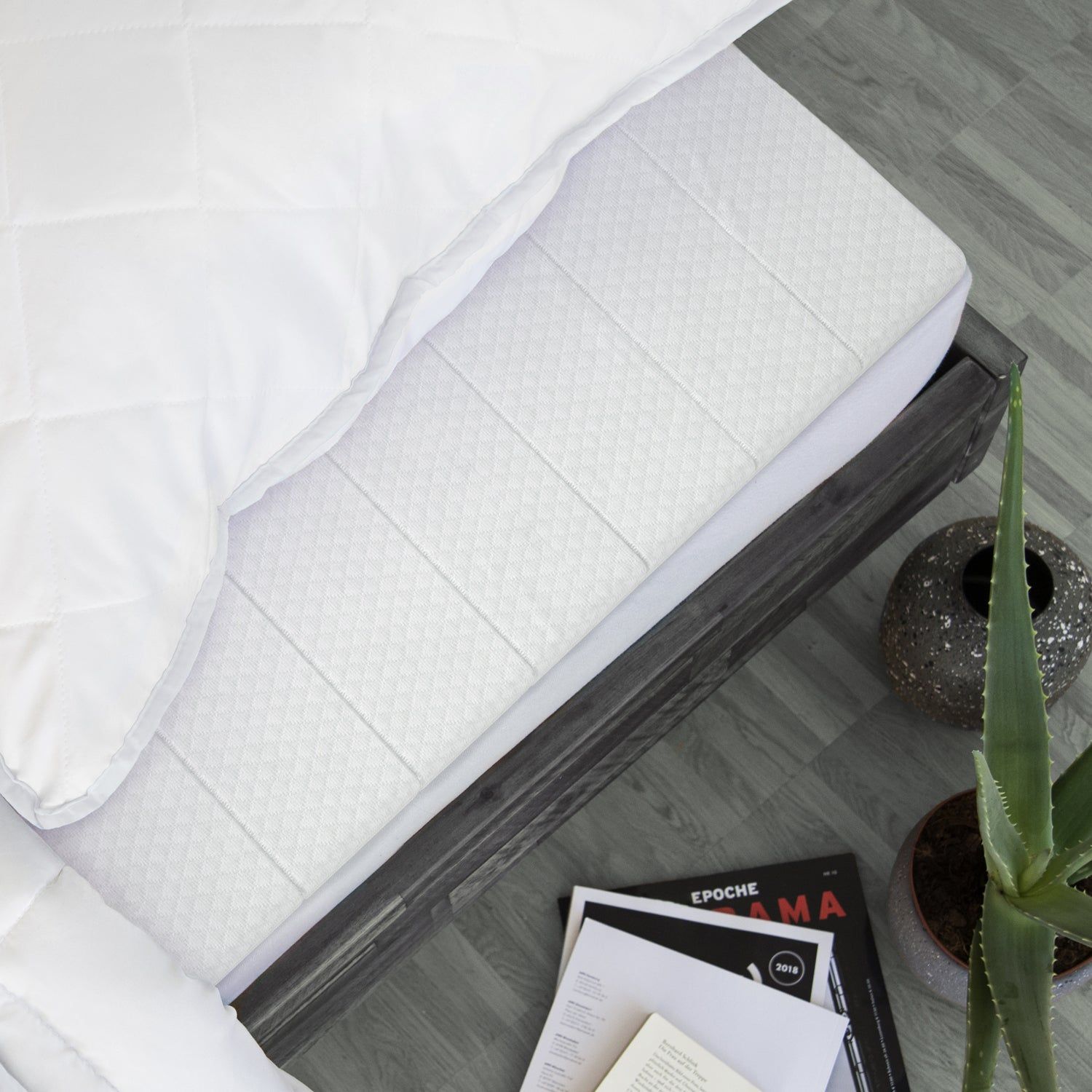 Cubrecolchón de espuma - Cubrecolchón de 180x200 cm - Comodidad superior - Cubrecolchón ergonómico - 5 cm de grosor - Funda extraíble