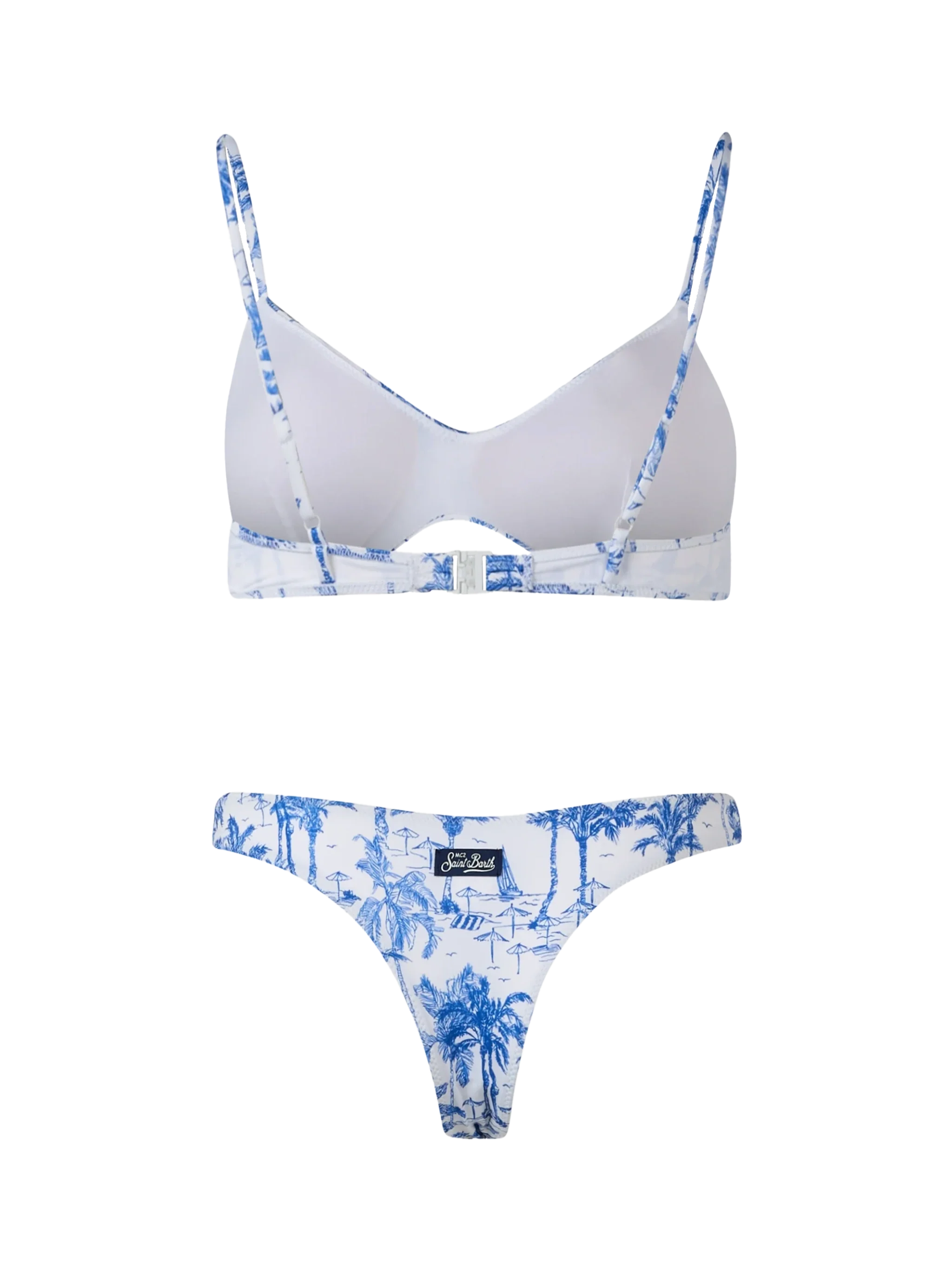 Bikini da donna een bralette scoop May Naomi toile de Jouy
