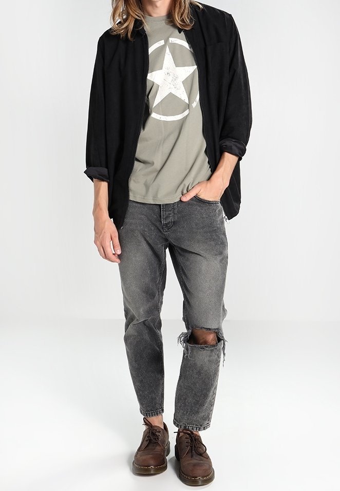 Alpha Industries T-shirt met print - olijfgroen