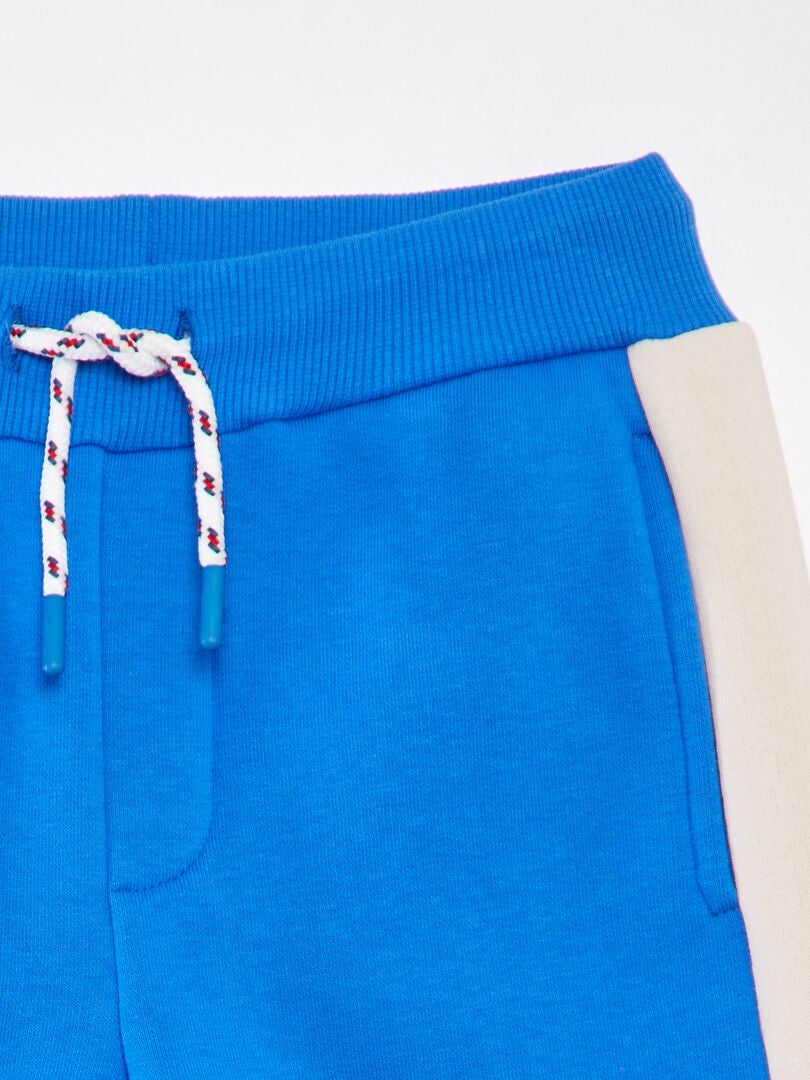 Sweatshirt met kleurblokken en joggingbroek - BLAUW