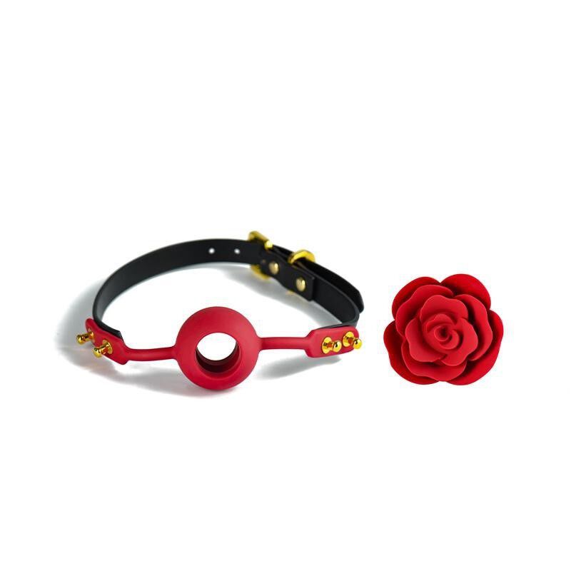 UPKO Zalo & Rose Ballknebel mit schwarzen Riemen