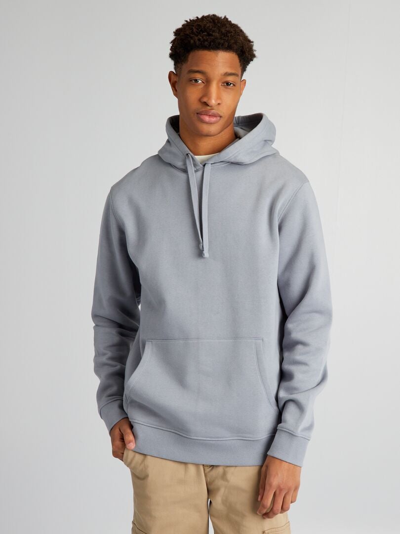 Fleece hoodie voor mensen langer dan 190 cm - BLAUW