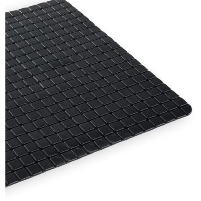 Alfombrilla antideslizante para baño o ducha - HOY - UTILIDAD - 40 x 60 cm - Rectangular - Negra