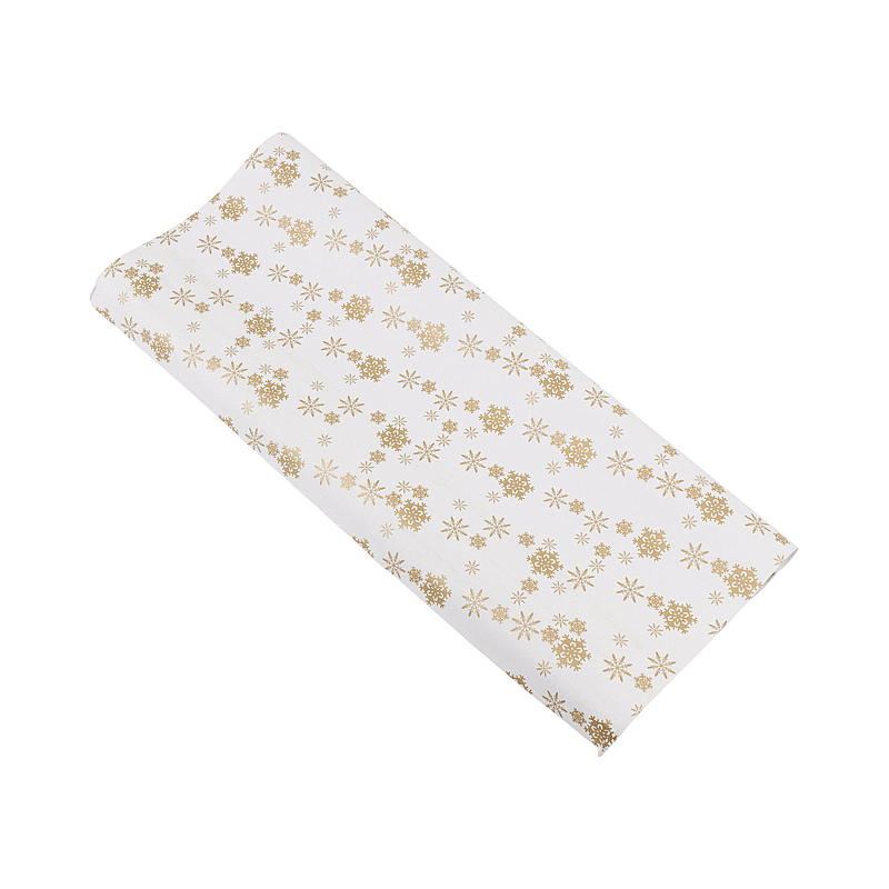 Heminpackningsset med papper, band och etiketter, guld