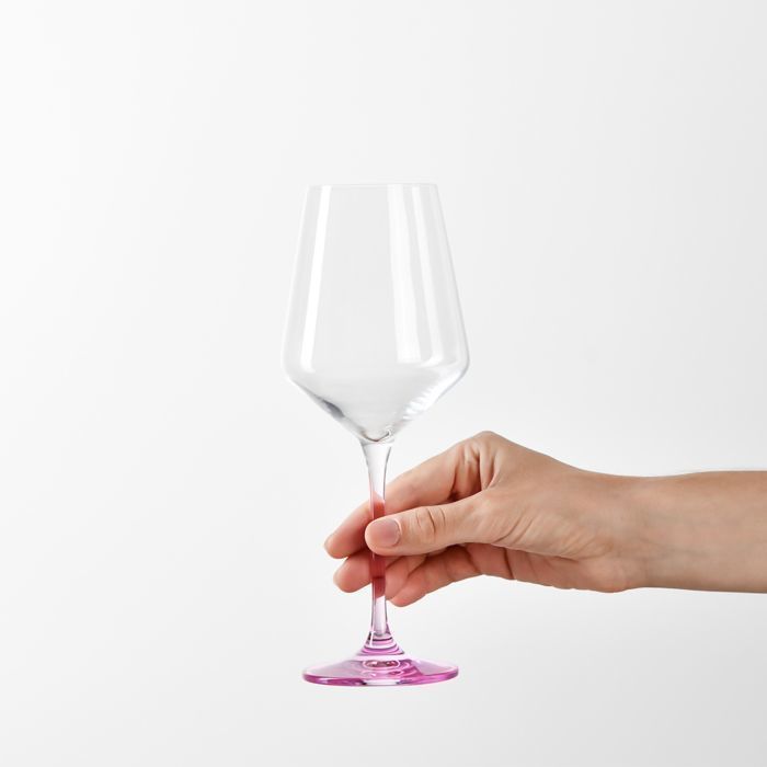 KROSNO Avant-Garde Verres à Vin Colorés, Lot de 4, 450 ml