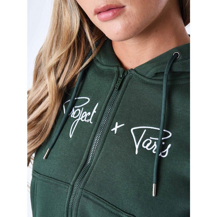 Project X Paris Sweatshirt F223156 VR – Grün – Damen – Bekleidung – Langarm – Kapuze