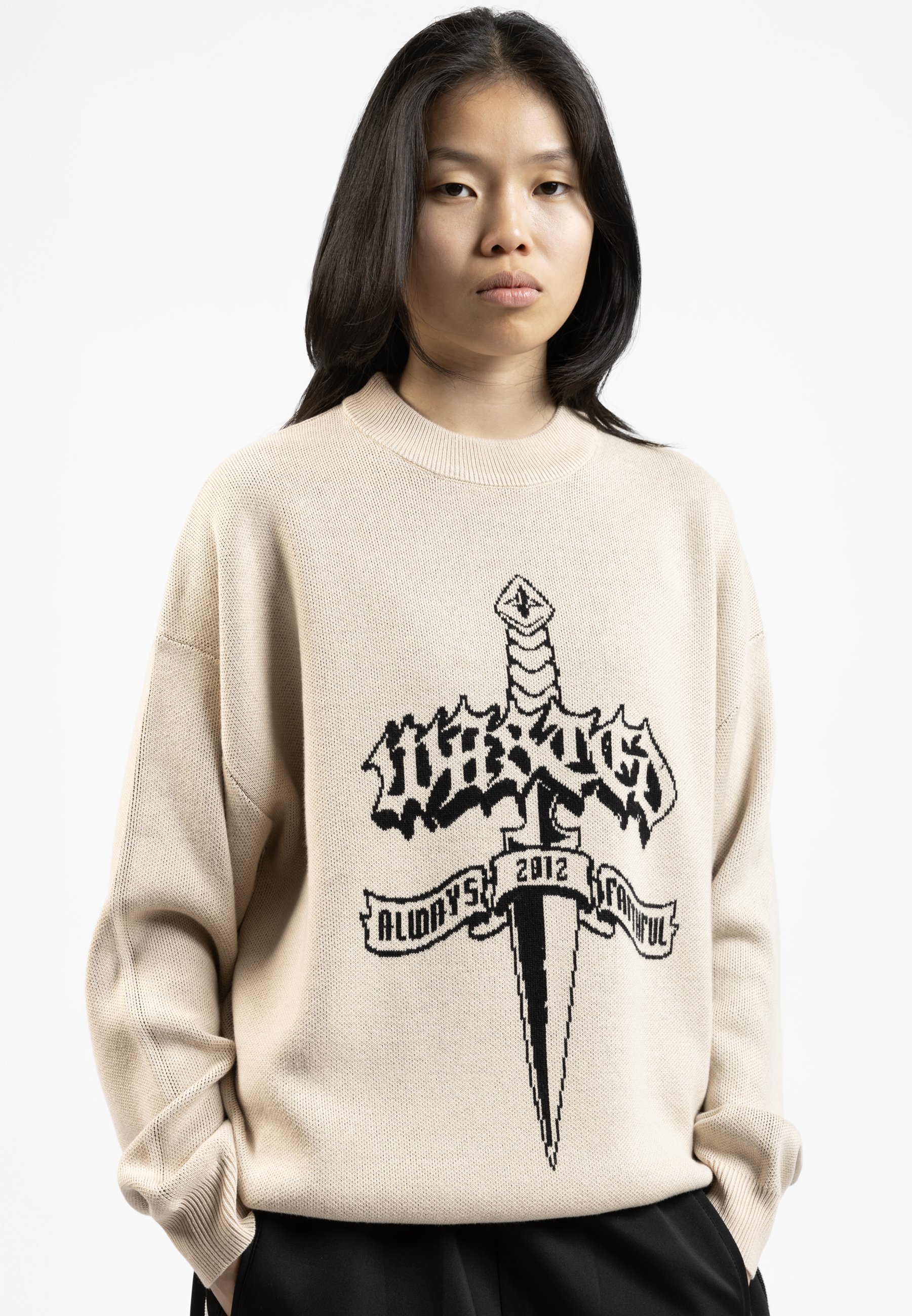 Pull Wasted Paris UNISEX DAGGER - beige