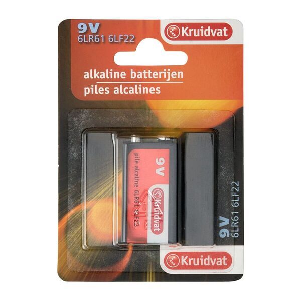 Kruidvat alkalne baterije od 9 volti<br>