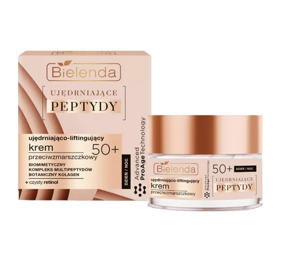 Bielenda Ujędrniające Peptydy krem przeciwzmarszczkowy na dzień i na noc 50  50 ml