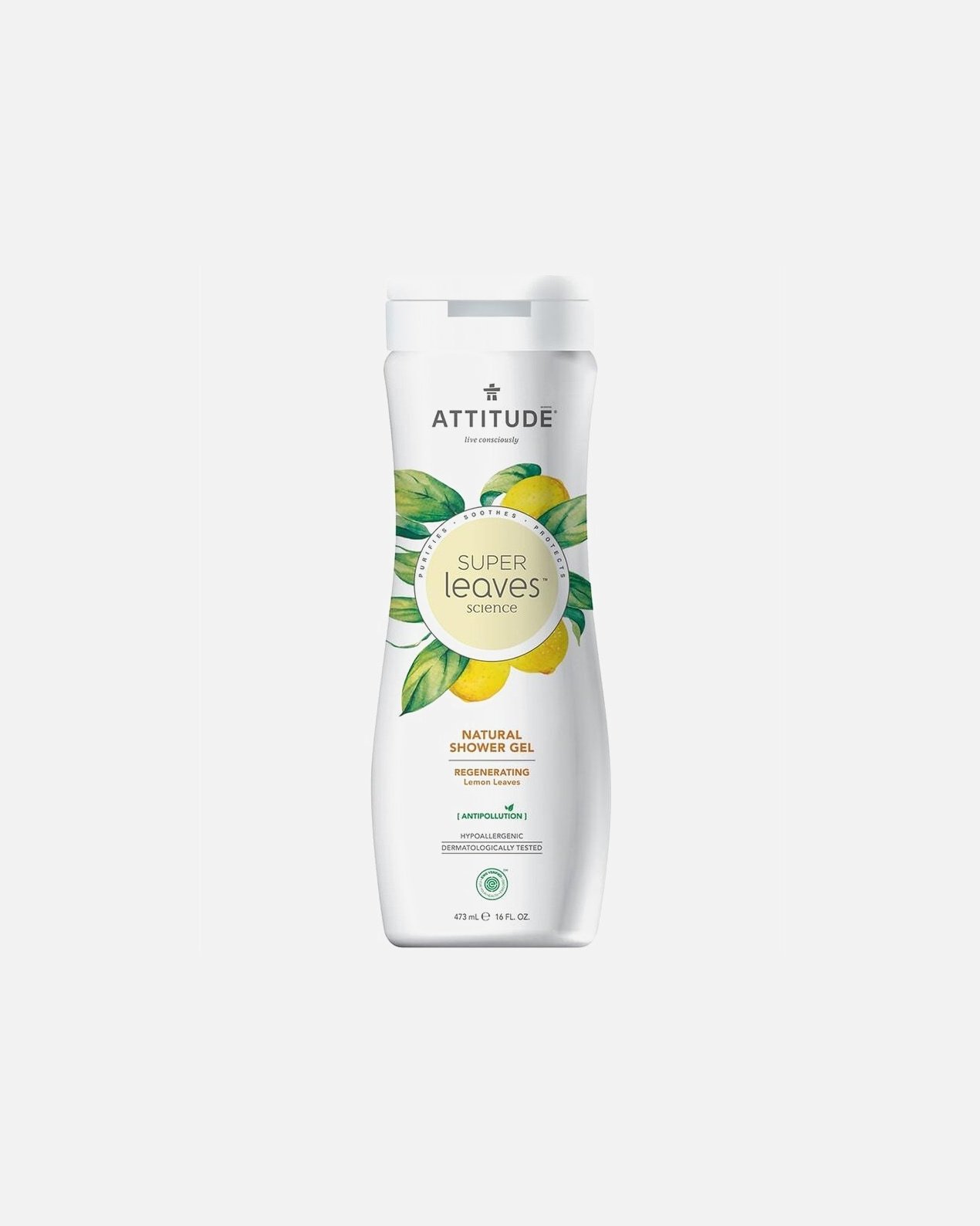 Sprchový gél Attitude Super Leaves Science - regeneračný - 473 ml