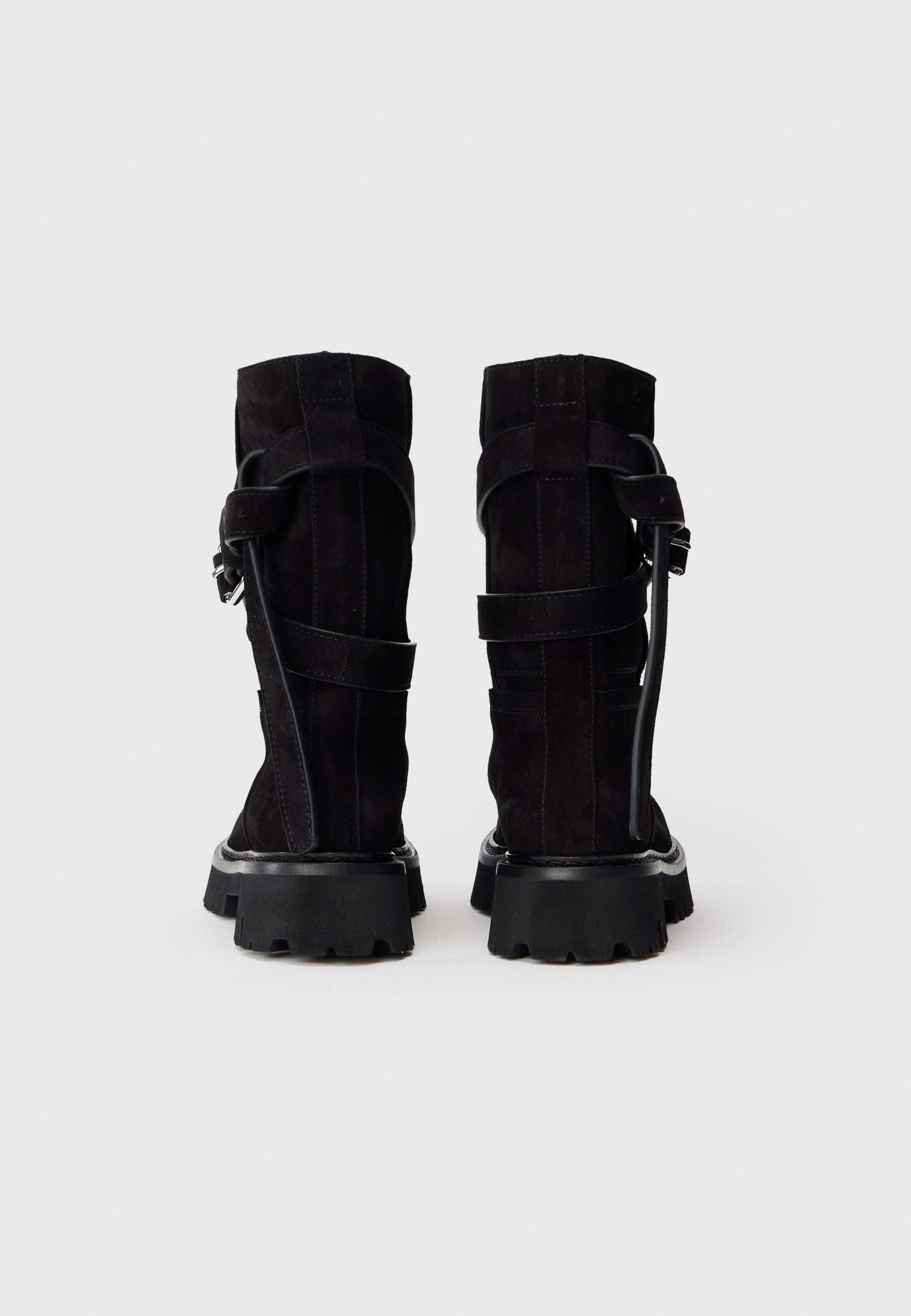 Stivaletto da cowboy/biker MOSCHINO - nero/ecru