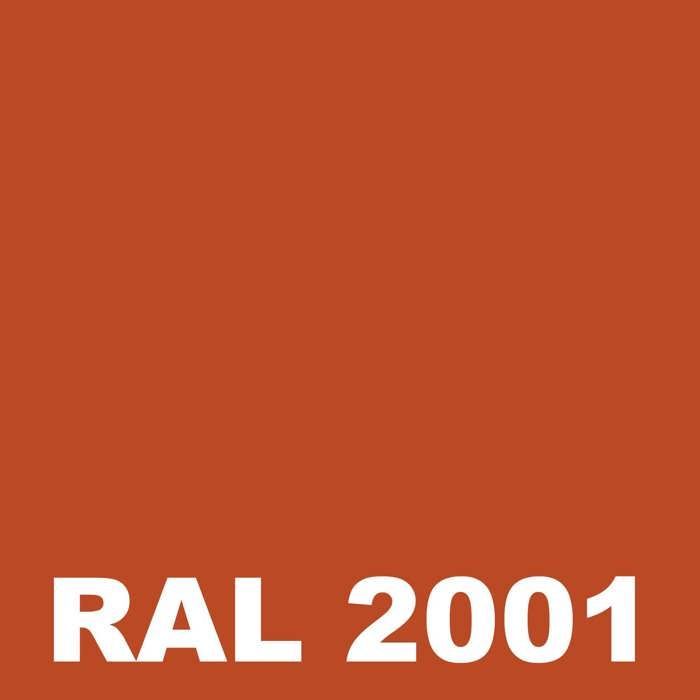 Pintura para paredes exteriores - Lata de 5 litros - Metaltop - 2001 - Rojo anaranjado