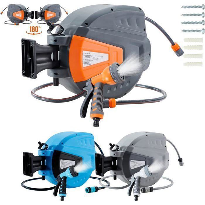 AREBOS 30m Automatic Garden Hose Reel