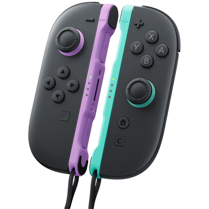 Paar Joy-Con 2-Controller, Helllila & Hellgrün, für Nintendo Switch 2