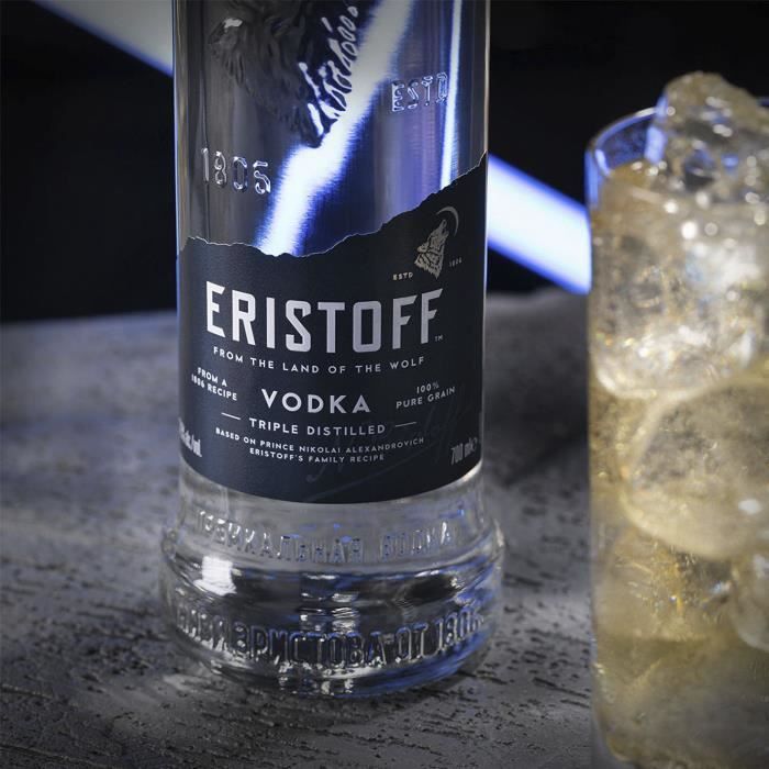 Eristoff Original Vodka - Vodka Premium - 37,5% vol - 70 cl